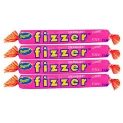 The Original Lolly Store Lollies Fizzer Strawberry Bar (Pink)