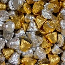 The Original Lolly Store Kids Lollies & Chocolates Milk Chocolate Gold & Silver Bells - Pink Lady