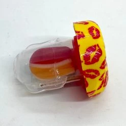 The Original Lolly Store Baby Shower/Christening/Gender Reveal Dummy Red Kisses Yellow Lips Lollipop