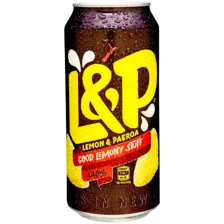 The Original Lolly Store L&P Lemon & Paeroa Big Can 440ml 3 The Original Lolly Store L&P Lemon & Paeroa Big Can 440ml