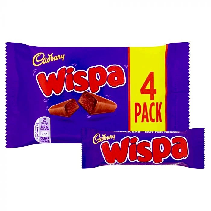 The Original Lolly Store Cadbury Wispa Chocolate Bar 4 Pack 94.8g (BB 31/05/22) Kids Lollies & Chocolates 3 The Original Lolly Store Cadbury Wispa Chocolate Bar 4 Pack 94.8g (BB 31/05/22) Kids Lollies & Chocolates
