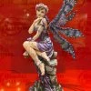 The Original Lolly Store Large Fairy Lavender Fairy Sitting On Rock Stool The Midaus Collection From The Midori Mint Toys & Figurines