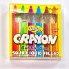 The Original Lolly Store Crayon Bubblegum Sour Liquid Filled