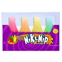 The Original Lolly Store Lollies Nik-L-Nip Candy Wax Bottles - Mini Drinks 4pk