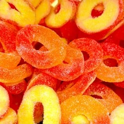 The Original Lolly Store Peach Rings 1kg Bulk