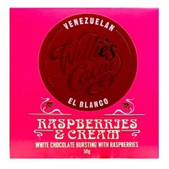 The Original Lolly Store Chocolates Willie's Cacao Raspberry & Cream (Best Before 07/02/22)