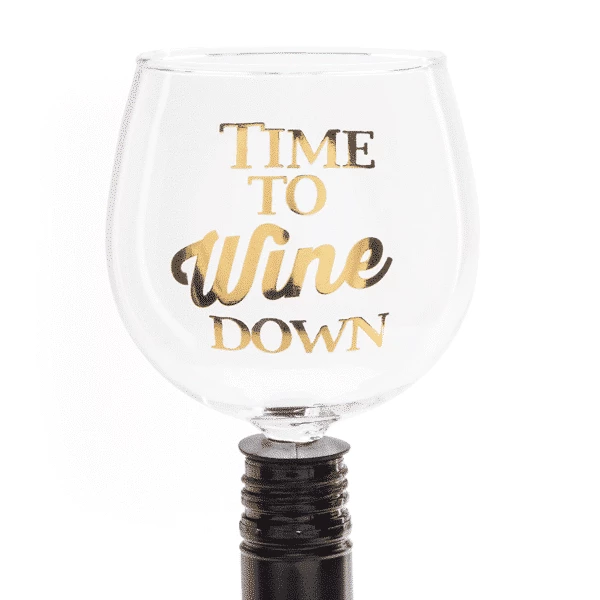 The Original Lolly Store Time To Wine Down Tipple Topper Wine Glass 4 The Original Lolly Store Time To Wine Down Tipple Topper Wine Glass
