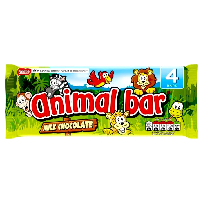 The Original Lolly Store Animal Bar Milk Chocolate Bar Multipack 4 Pack Chocolates 3 The Original Lolly Store Animal Bar Milk Chocolate Bar Multipack 4 Pack Chocolates
