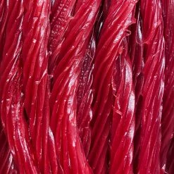 The Original Lolly Store Lollies Raspberry Licorice Twists 6 Per Pack