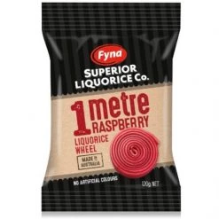 The Original Lolly Store 1 Metre Raspberry Licorice Wheel Australian Lollies, Licorice & Chocolates