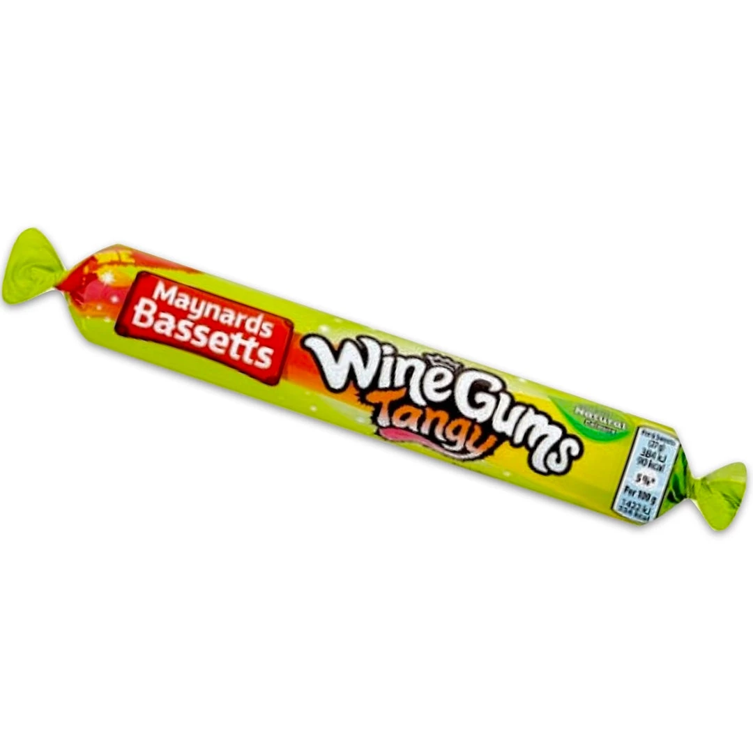 The Original Lolly Store Maynards Bassetts Wine Gums Tangy Roll 52g 3 The Original Lolly Store Maynards Bassetts Wine Gums Tangy Roll 52g