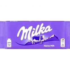 The Original Lolly Store Milka Alpine Milk Chocolate Bar 100g Chocolates