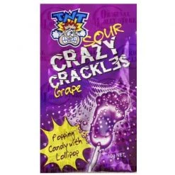 The Original Lolly Store Lollies TNT Sour Crazy Crackles Popping Candy (Assorted Flavours)