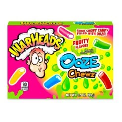 The Original Lolly Store Warheads Sour Ooze Chewz Theater Box - 3.5oz (99g) Warheads Sour Ooze Chewz Theater Box (99g)