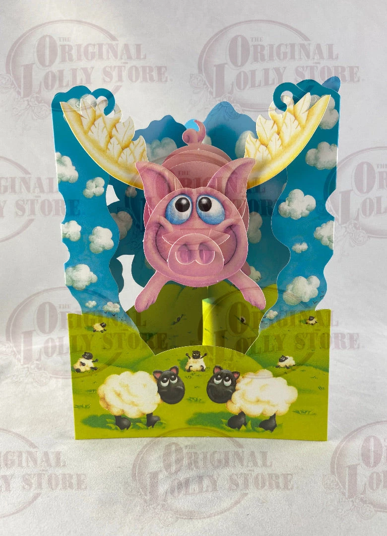 The Original Lolly Store Swing Card 3D - Flying Pig 3 The Original Lolly Store Swing Card 3D - Flying Pig