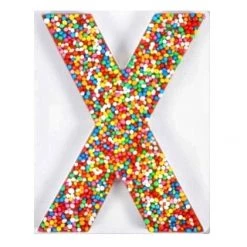 The Original Lolly Store Birthday Treats Milk Chocolate Freckle Letter X. 40g