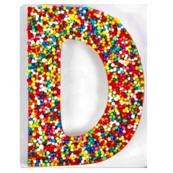 The Original Lolly Store Birthday Treats Milk Chocolate Freckle Letter D. 40g