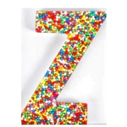 The Original Lolly Store Milk Chocolate Freckle Letter Z. 40g