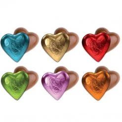 The Original Lolly Store Valentine’s Day ♥️ Premium Milk Chocolate Small Hearts Mixed Coloured Foils