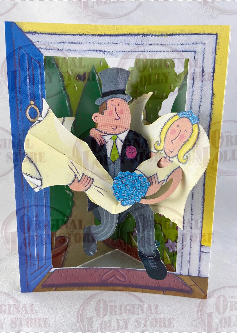 The Original Lolly Store Swing Card 3D (Wedding Bride & Groom) Toys & Novelty 3 The Original Lolly Store Swing Card 3D (Wedding Bride & Groom) Toys & Novelty