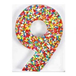 The Original Lolly Store Birthday Treats Milk Chocolate Freckle Number 9. 40g