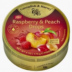 The Original Lolly Store Cavendish & Harvey Raspberry & Peach Drops Tin