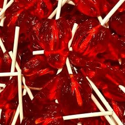 The Original Lolly Store 4 X Red Frog Lollipops Lollies