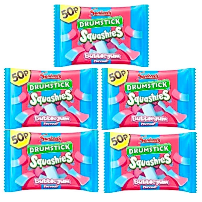 The Original Lolly Store Swizzels Drumstick Squashies Bubblegum 4 The Original Lolly Store Swizzels Drumstick Squashies Bubblegum