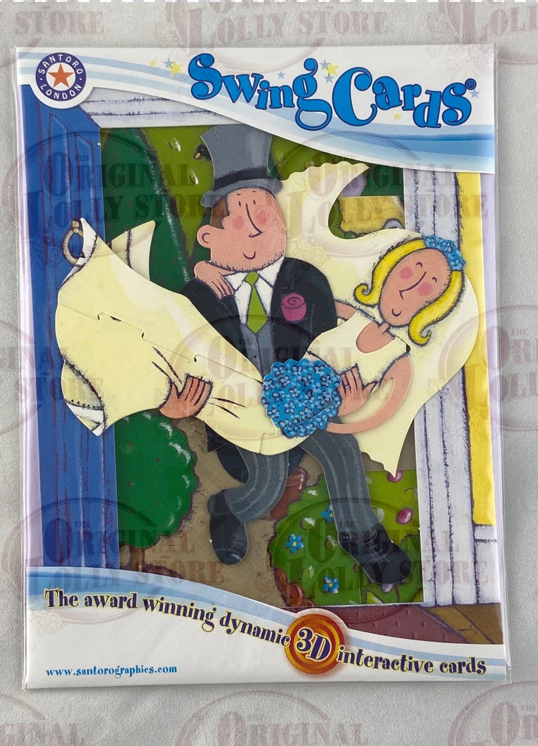 The Original Lolly Store Swing Card 3D (Wedding Bride & Groom) Toys & Novelty 4 The Original Lolly Store Swing Card 3D (Wedding Bride & Groom) Toys & Novelty