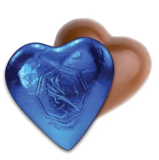 The Original Lolly Store Premium Milk Chocolate Small Hearts - Blue Foil 3 The Original Lolly Store Premium Milk Chocolate Small Hearts - Blue Foil