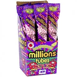 The Original Lolly Store Millions Raspberry Tube 60g