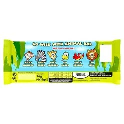 The Original Lolly Store Animal Bar Milk Chocolate Bar Multipack 4 Pack Chocolates