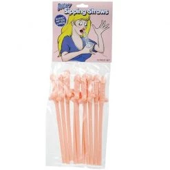 The Original Lolly Store Dicky Sipping Straws Flesh
