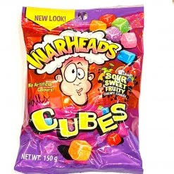The Original Lolly Store Warheads Cubes - Sour Sweet & Fruity Chewy Candy