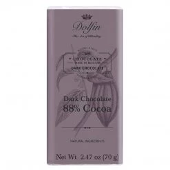 The Original Lolly Store Dolfin Dark Chocolate 88% Cocoa Bar 70g Chocolates