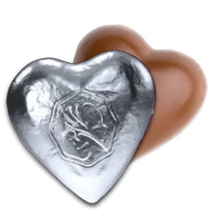 The Original Lolly Store Valentine’s Day ♥️ Premium Milk Chocolate Small Hearts - Silver Foil 3 The Original Lolly Store Valentine’s Day ♥️ Premium Milk Chocolate Small Hearts - Silver Foil