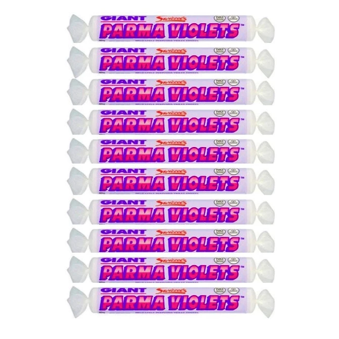 The Original Lolly Store Lollies Swizzels Giant Parma Violets Rolls 40g 4 The Original Lolly Store Lollies Swizzels Giant Parma Violets Rolls 40g