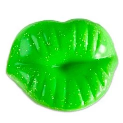 The Original Lolly Store Dummy Green Kissy Lips Lollipop