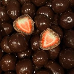 The Original Lolly Store Dark Chocolate Freeze Dried Strawberries