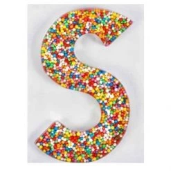 The Original Lolly Store Birthday Treats Milk Chocolate Freckle Letter S. 40g