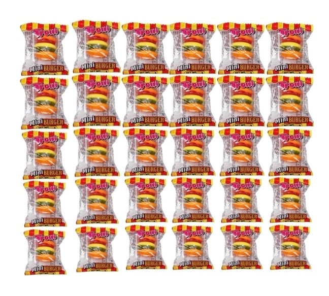 The Original Lolly Store Trolli Mini Gummy Burger Lollies 4 The Original Lolly Store Trolli Mini Gummy Burger Lollies