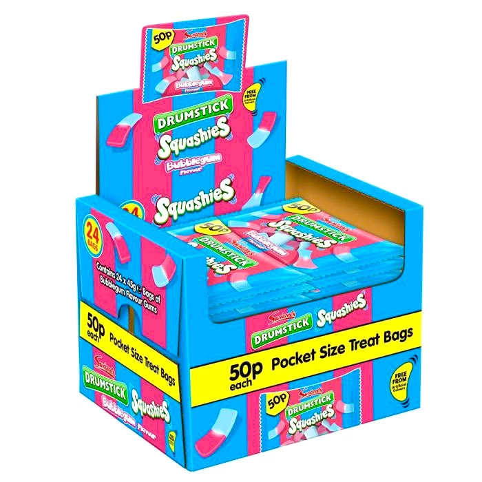 The Original Lolly Store Swizzels Drumstick Squashies Bubblegum 5 The Original Lolly Store Swizzels Drumstick Squashies Bubblegum