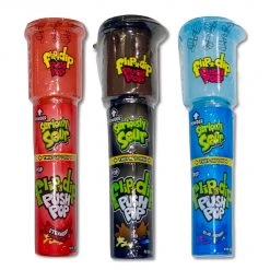 The Original Lolly Store Lollies Flip ‘n’ Dip Seriously Sour Push Pop (Assorted Flavours)