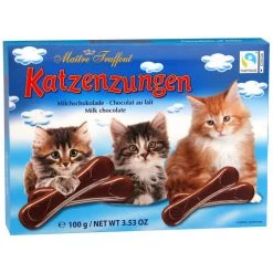 The Original Lolly Store Kids Lollies & Chocolates Katzenzungen Milk Chocolate Cat Tongues Gift Box 100g