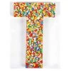 The Original Lolly Store Birthday Treats Milk Chocolate Freckle Letter T. 40g
