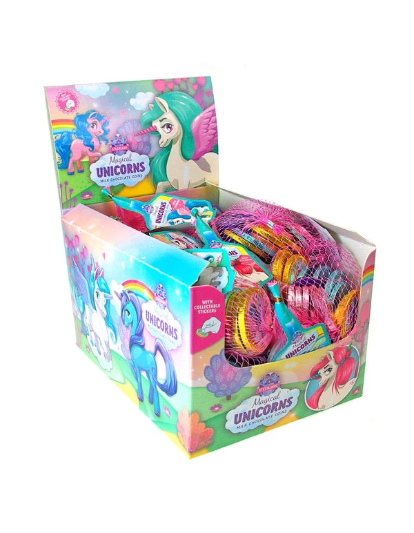The Original Lolly Store Magical Unicorn Milk Chocolate Coins 4 The Original Lolly Store Magical Unicorn Milk Chocolate Coins