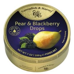 The Original Lolly Store Lollies Cavendish & Harvey Pear & Blackberry Drops Tin