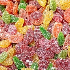 The Original Lolly Store Mini Sour Gummy Fruits - 1kg