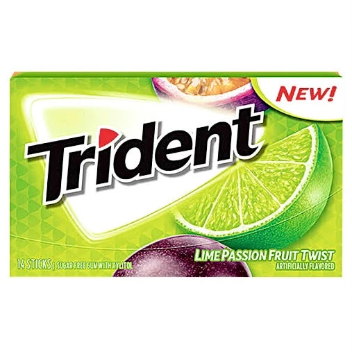 The Original Lolly Store Lollies Trident Lime Passionfruit Twist Sugar Free Gum 3 The Original Lolly Store Lollies Trident Lime Passionfruit Twist Sugar Free Gum