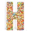 The Original Lolly Store Milk Chocolate Freckle Letter H. 40g